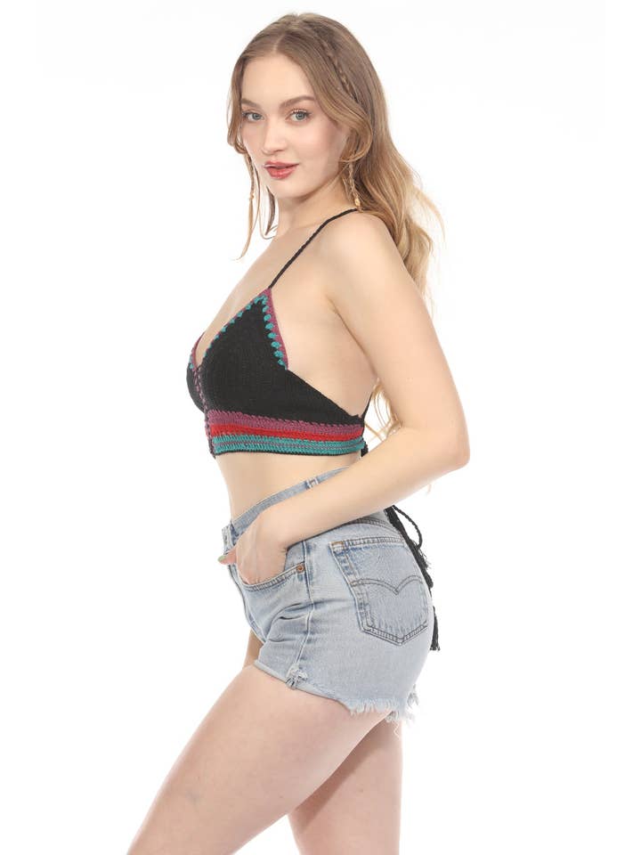 Lakhays Collection Inc. - Wholesale Knit Top - Women's - Fiesta Crochet Crop Top9