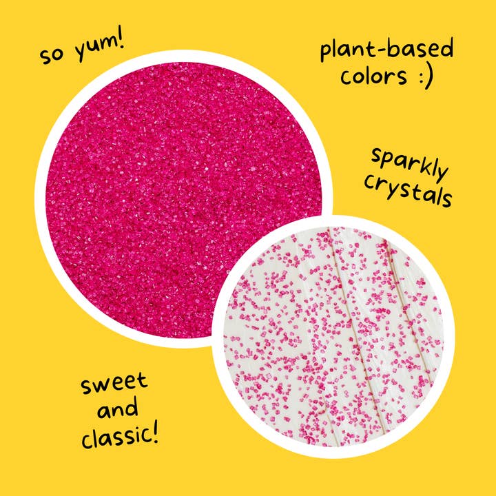 Supernatural - Wholesale Sprinkles - Twinkles Sanding Sugar: Hot Pink1