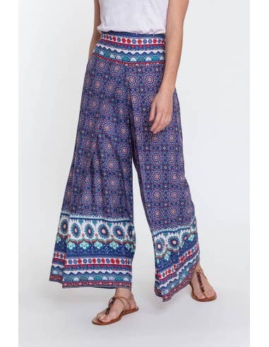 MAKANI - Wholesale Broek - Dames - Pannenkoekenbroek met print voor dames - KAT7003