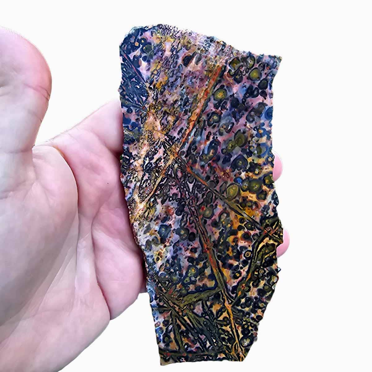 Lapidary Central – wholesale Spiritual stone/crystal – Leopard Skin Rhyolite Slab  Lapidary Stone Slab2
