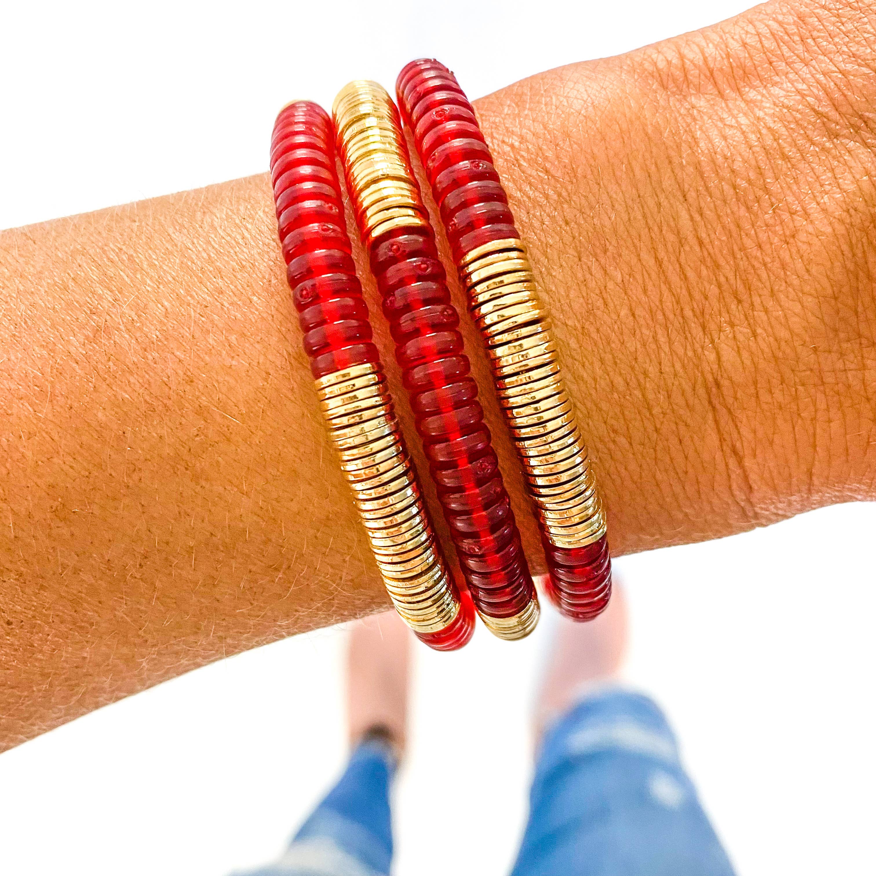 Savvy Bling - Venta al por mayor Juegos de joyas - Pulseras y collares rojos para el Día del Juego29