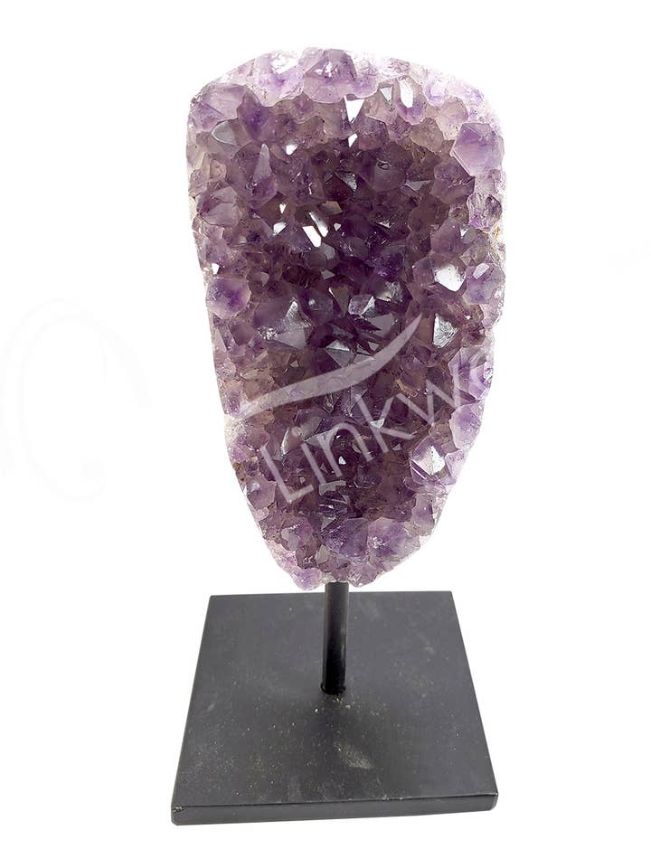 (KG)GÉODE - AMÉTHYSTE, POLIE C URUGUAYENNE SUR SUPPORT MÉTALLIQUE 6 pour la vente par Oceanic Linkways Inc