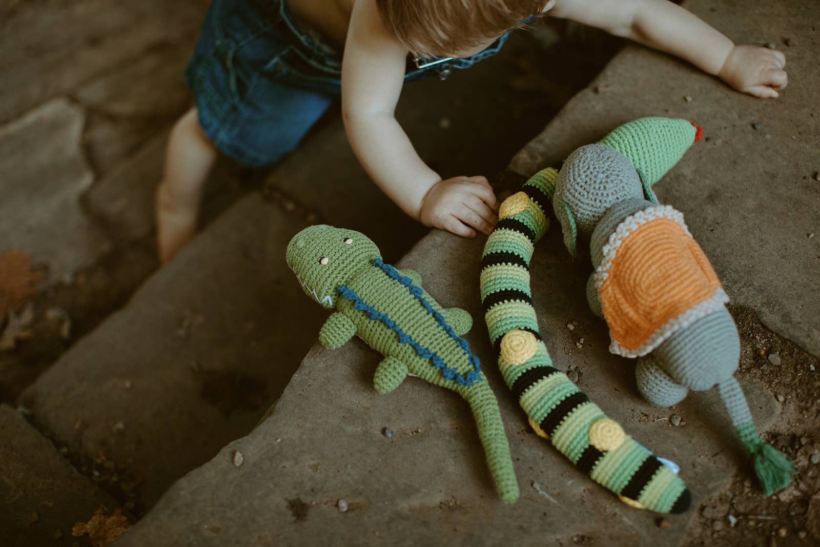 Pebble - Wholesale Stuffed/Plush Toy - Kids & Baby - Crocodile Rattle – Handmade Organic Cotton Jungle Baby Toy3