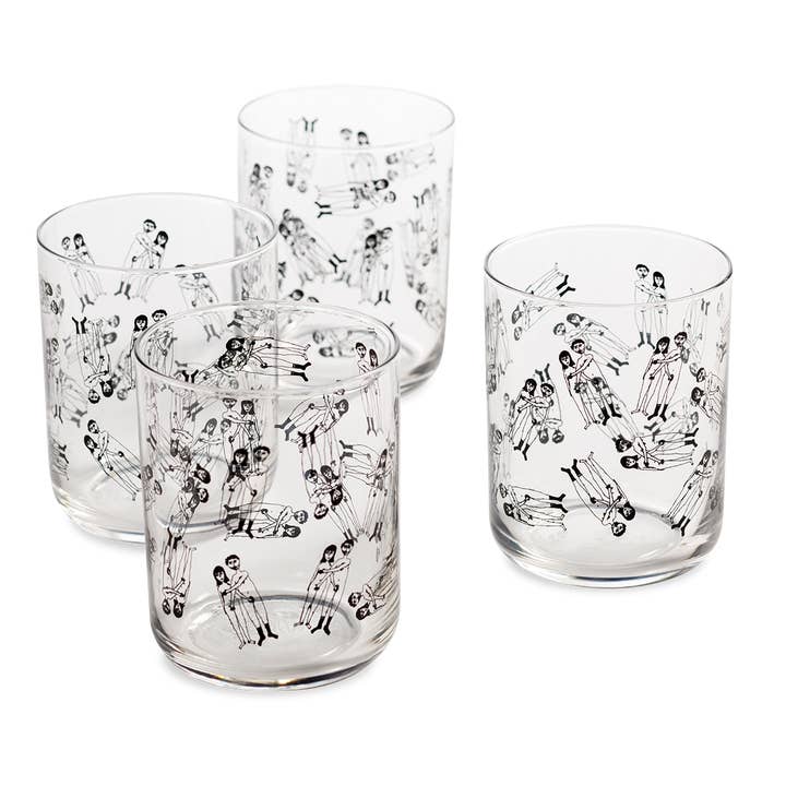 glasses naked couple (set of 4) for wholesale by helen b