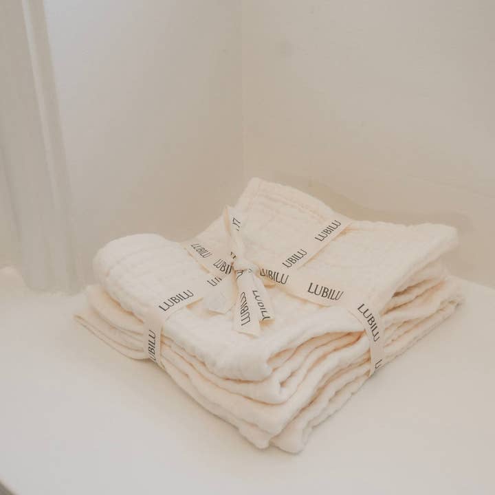 Extra Thick Mini Muslin Cloth 5 Pack for engroshandel hos Lubilu Copenhagen