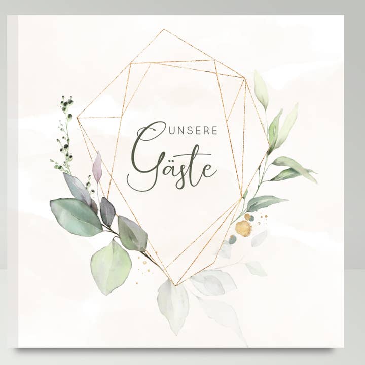 Gästebuch Hochzeit blanko "Unsere Gäste" für den Großhandel von fabelie Design