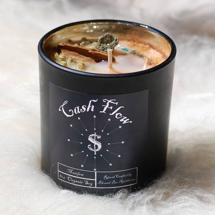 Flux de trésorerie - Bougie magique en pot pour la vente par Blessed Bee Apothecary
