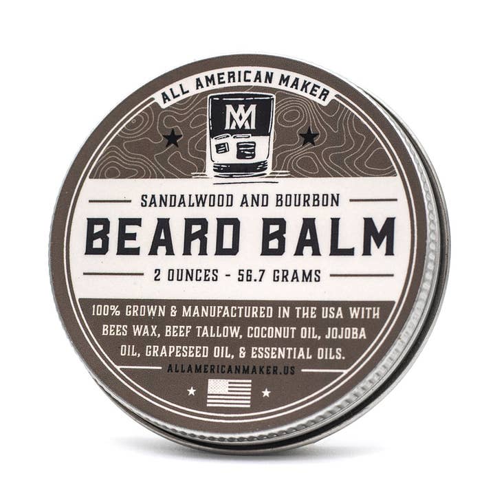 Bálsamo para Barba: Sándalo y Bourbon para venta al por mayor de All American Maker