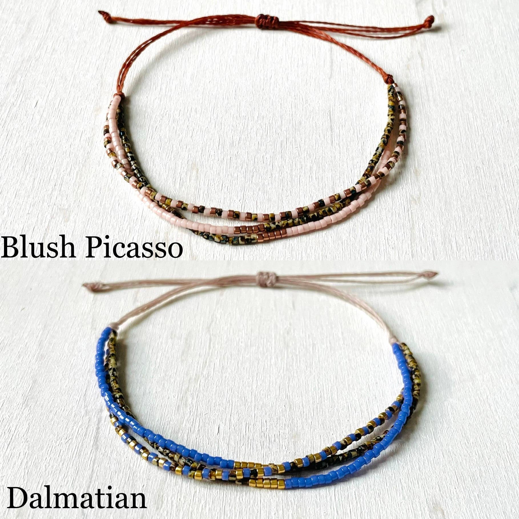 Atelline – Engroshandel Perlearmbånd – Justerbart Miyuki-perlearmbånd i nylon med rocailleperler3