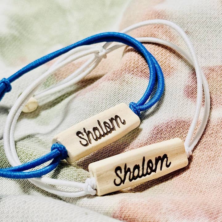 JEWISHJOY.co - Venta al por mayor Pulsera de cuentas - Pulsera Shalom Bead, accesorios judíos unisex