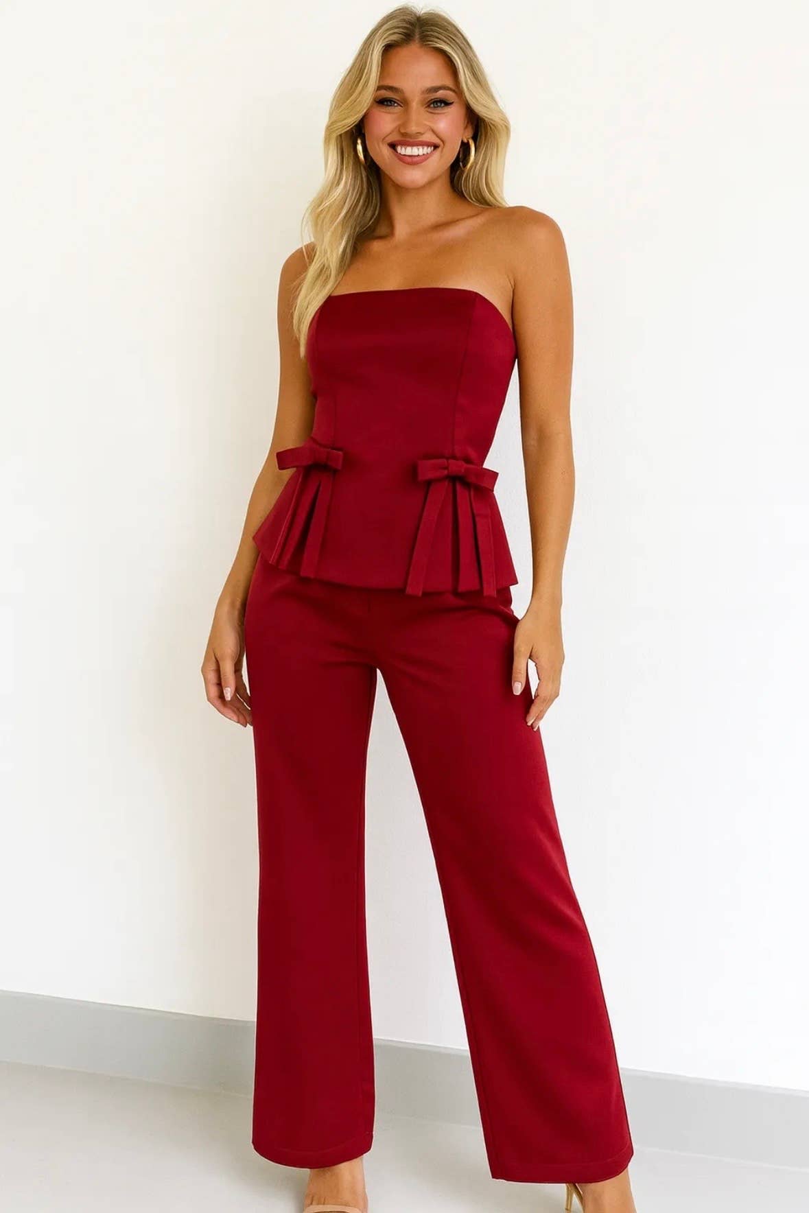 Frime - Wholesale Pants - Women's - Satin trousers - 32563