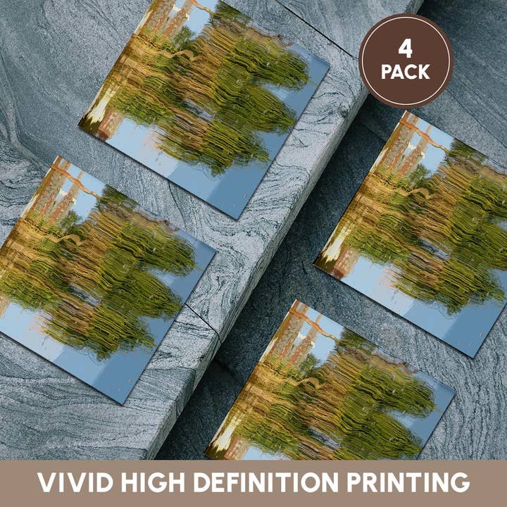 3dRose - Wholesale Coasters - 3dRose, Image of Pony Tail Palms Reflect In Water, Coaster5