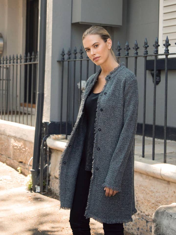 COCO Manteau Mandarin - Camel pour la vente par Nuan Cashmere