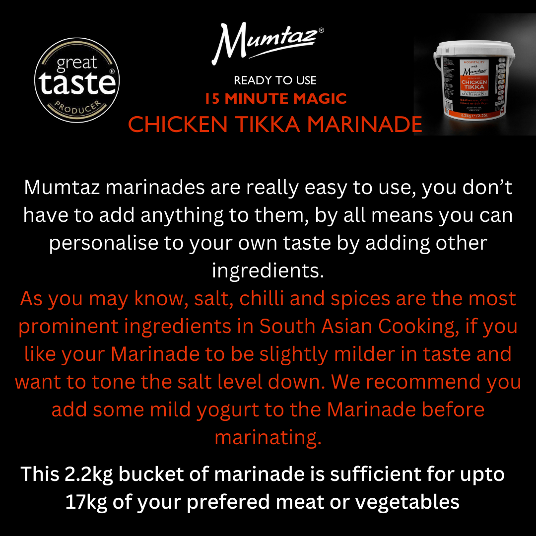 Mumtaz – wholesale Marinade – Mumtaz Chicken Tikka Marinade - 2.2kg Party Size Bucket4