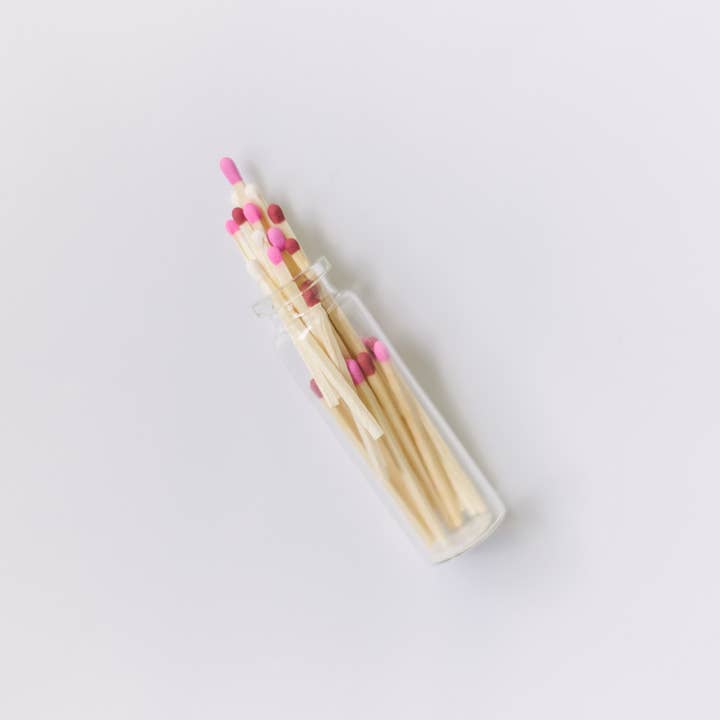 River Birch Candles - Wholesale Matches - 2in Valentines Decorative Matches In Jar with striker1