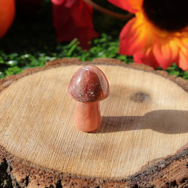 Natures Artifacts Inc - Wholesale Spiritual Stone/Crystal - Red Aventurine Mini Mushroom14