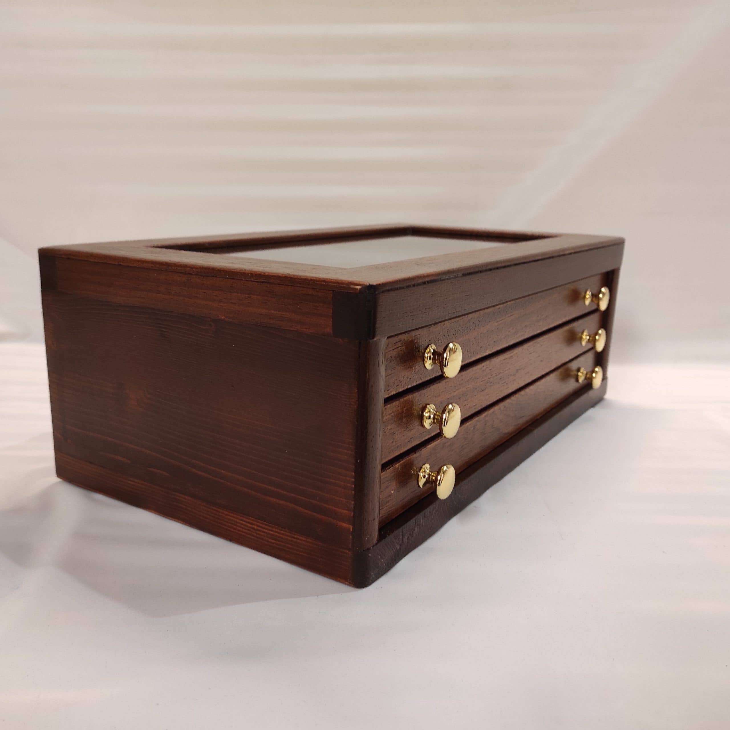 Coins&More - Wholesale Pen & Pencil Holder - Wooden cabinet for 39 collectible pens1