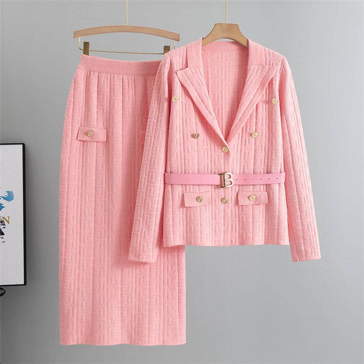 Marayn - Wholesale Suit Set - Women's - Chic Fall 2025 Knit Suit Stylish TwoPiece Elegance11