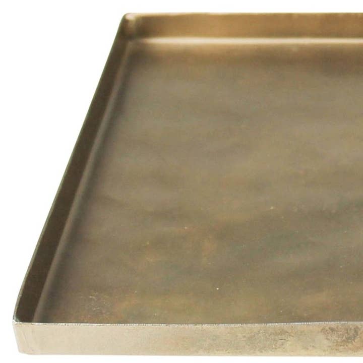 HomeRoots - Wholesale Decorative Tray - Jumbo Gold Metal Rectangular Tray