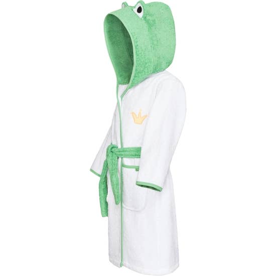 Peignoir enfant grenouille, vert pour la vente par Smithy by Dagmar Nelk