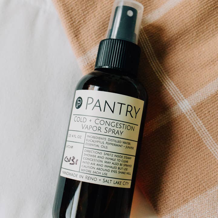 Pantry Products - Skin, Body, + Wellness - Wholesale Aromatherapy Mist - Cold + Congestion Vapor Spray - 4oz - Winter Decongestant