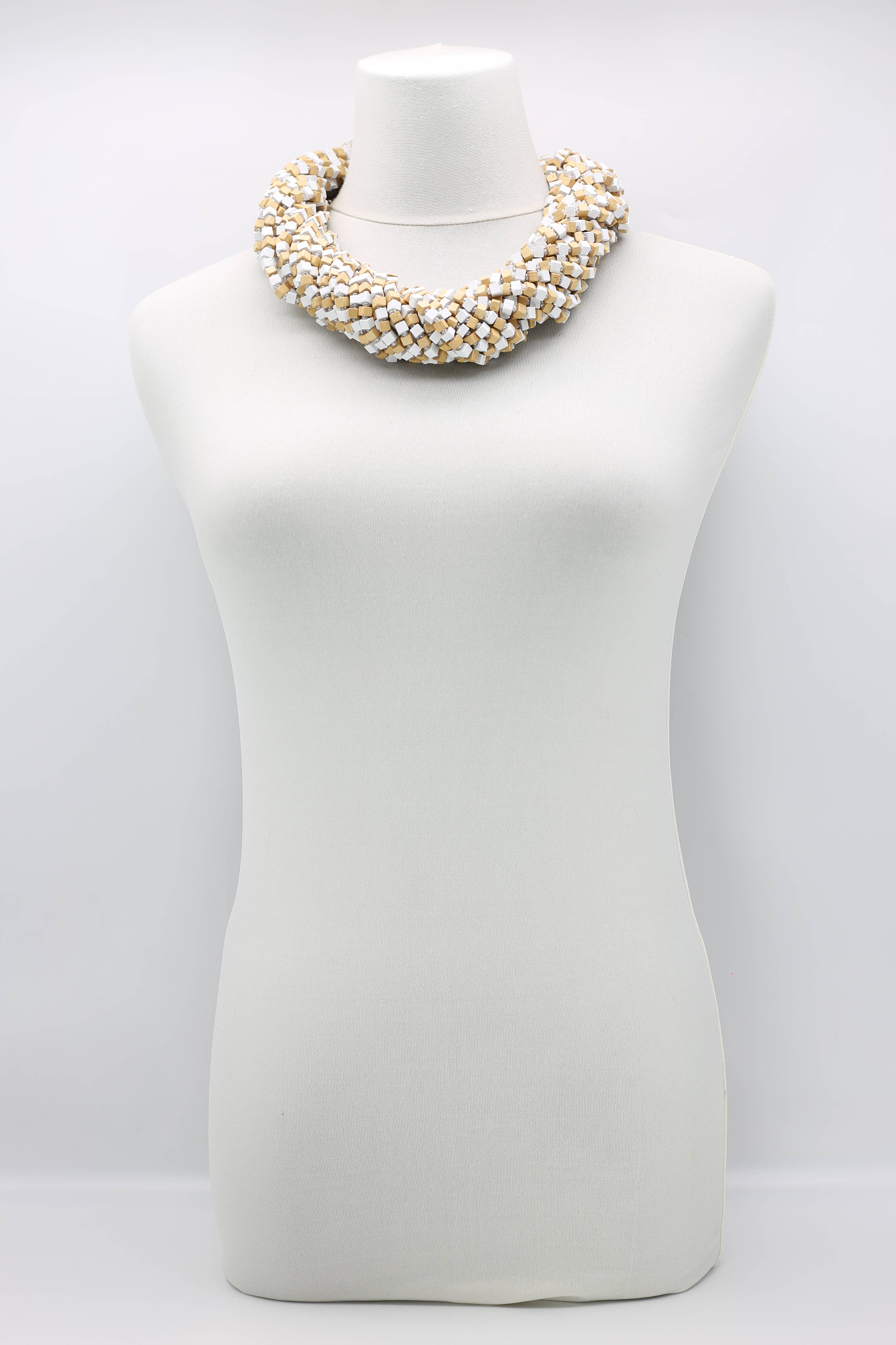 Jianhui London – Engroshandel Perlehalskæde – Den næste Pashmina halskæde Træperler - Mosaic Art18