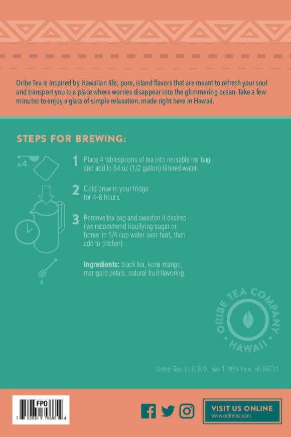 Oribe Tea Co. - Wholesale Iced Tea - Mango Tea | Cold Brew Tea2