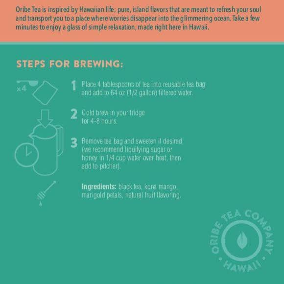 Oribe Tea Co. - Wholesale Iced Tea - Mango Tea | Cold Brew Tea2
