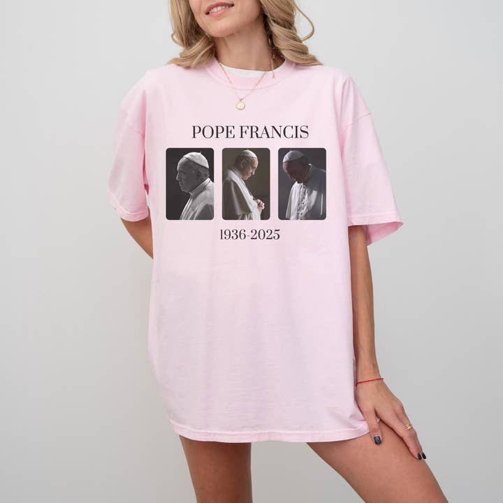 CVH DREAMY LTD – wholesale Tunic – Women’s – Pope Francis Shirt, Vatican Catholic Shirt, Rest In Peace 0
