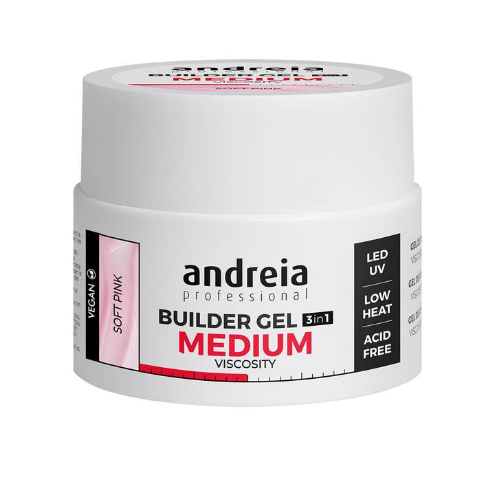 Andreia Professional Builder Gel - Medium Viscosity - Soft Pink 44g for wholesale by Andreia Professional