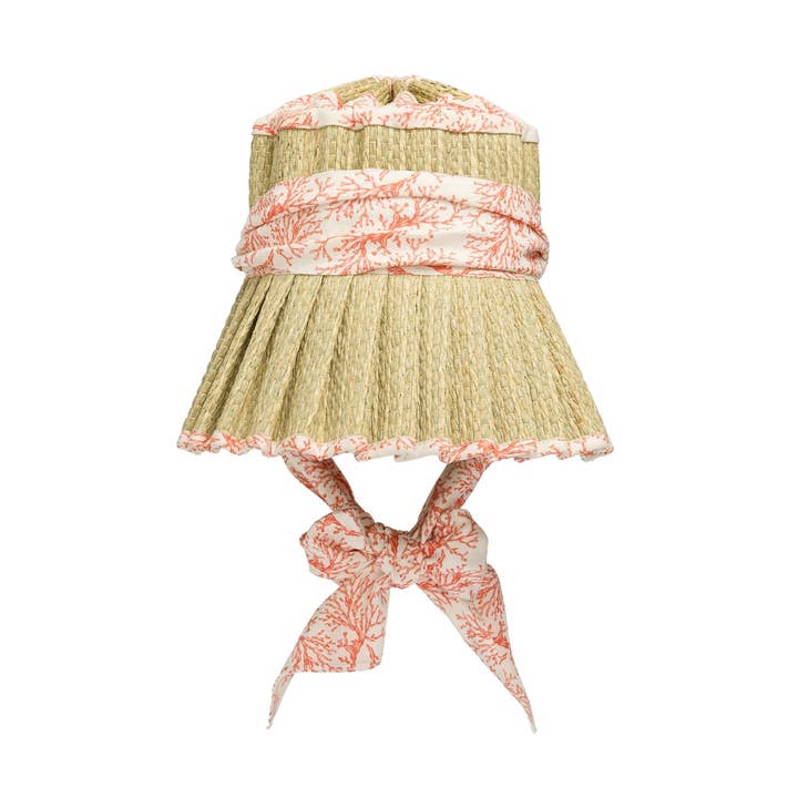 Coral | Luxe Nikki Beach Hat for wholesale by Lorna Murray