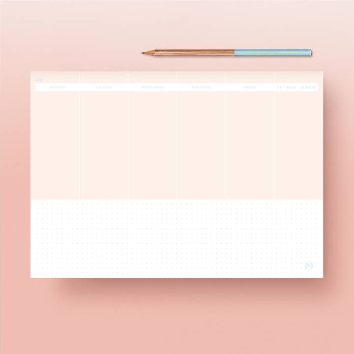 Common Modern - Wholesale Planner - On Track A4 Weekly Planner Pad | Undated Weekly Planner1