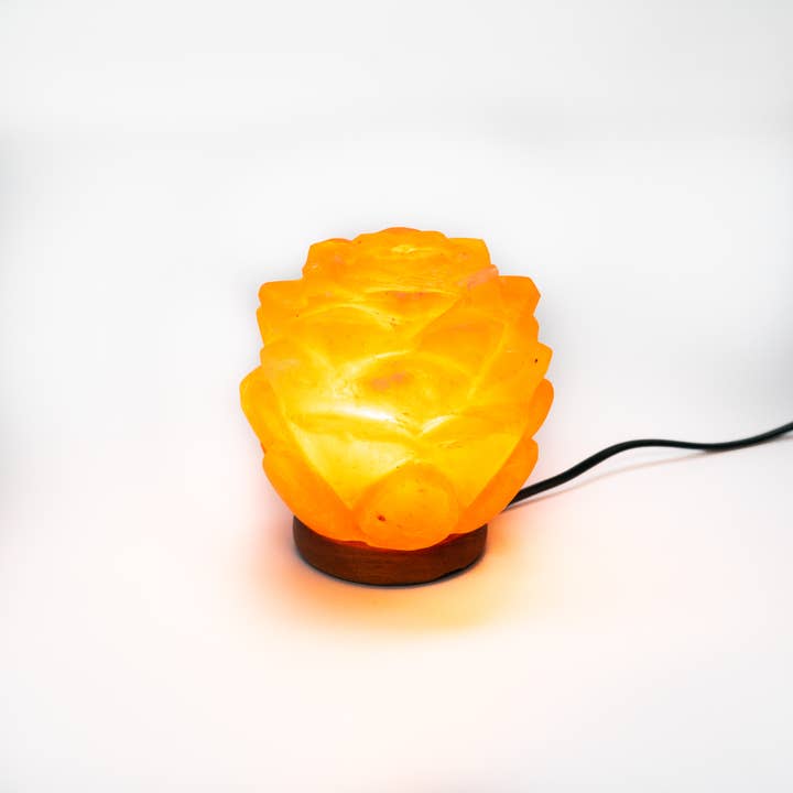 Crafted Himalayan Salt Lamp Flower (Small) for wholesale by Heaven Spring Ltd