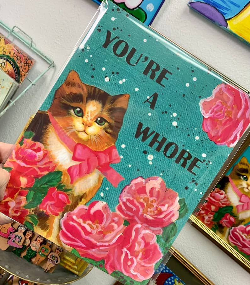 Gascot Inc. - Wholesale Art Print - Whore Nasty Kitty Print1