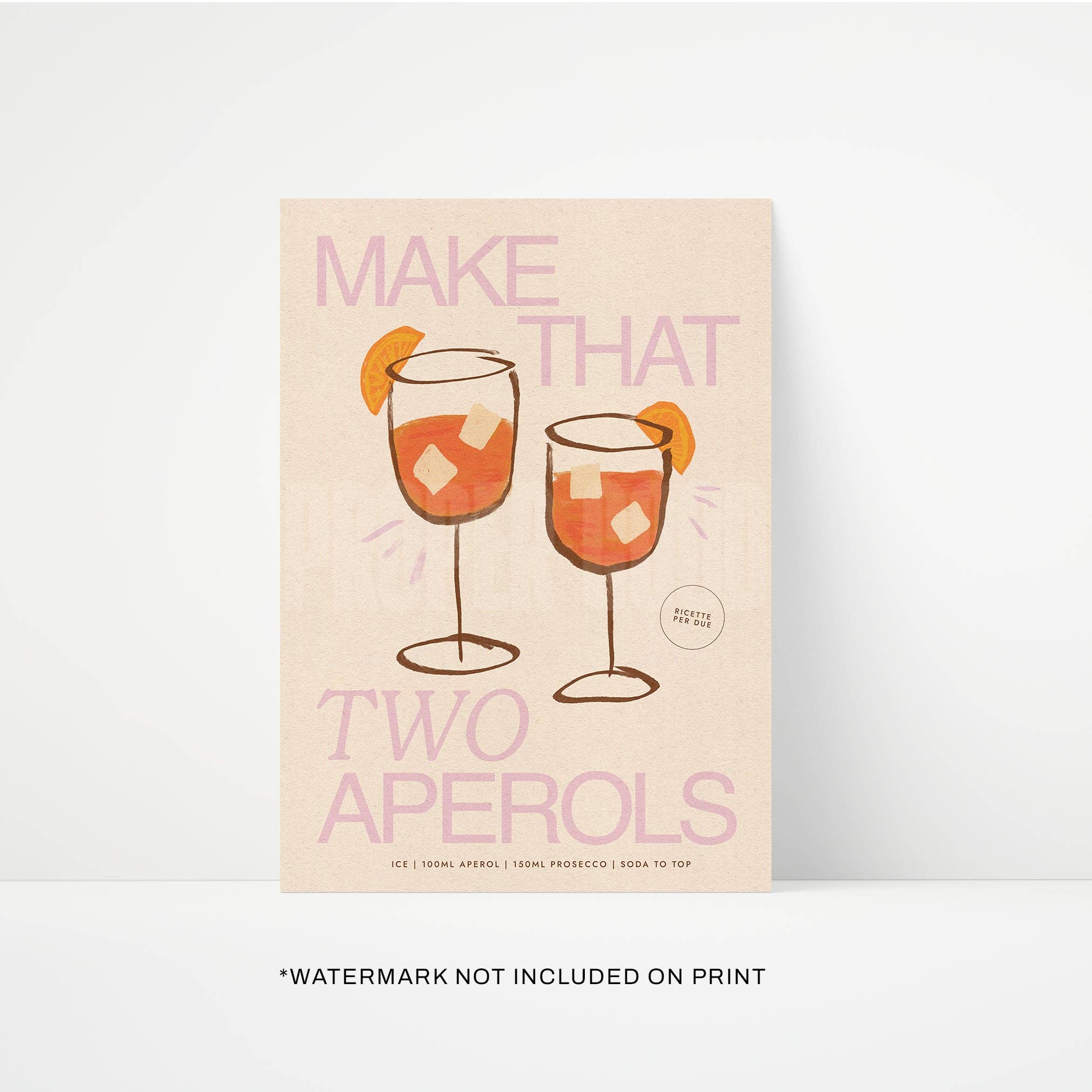 Proper Good - Wholesale Art Print - Aperol Print4