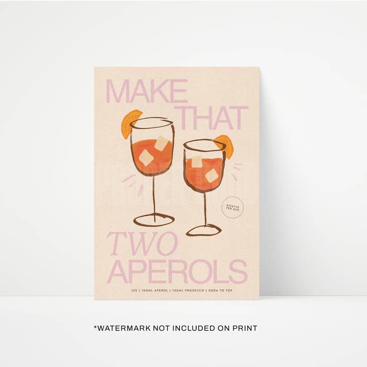 Proper Good - Vente Affiche d'art - Impression Aperol4