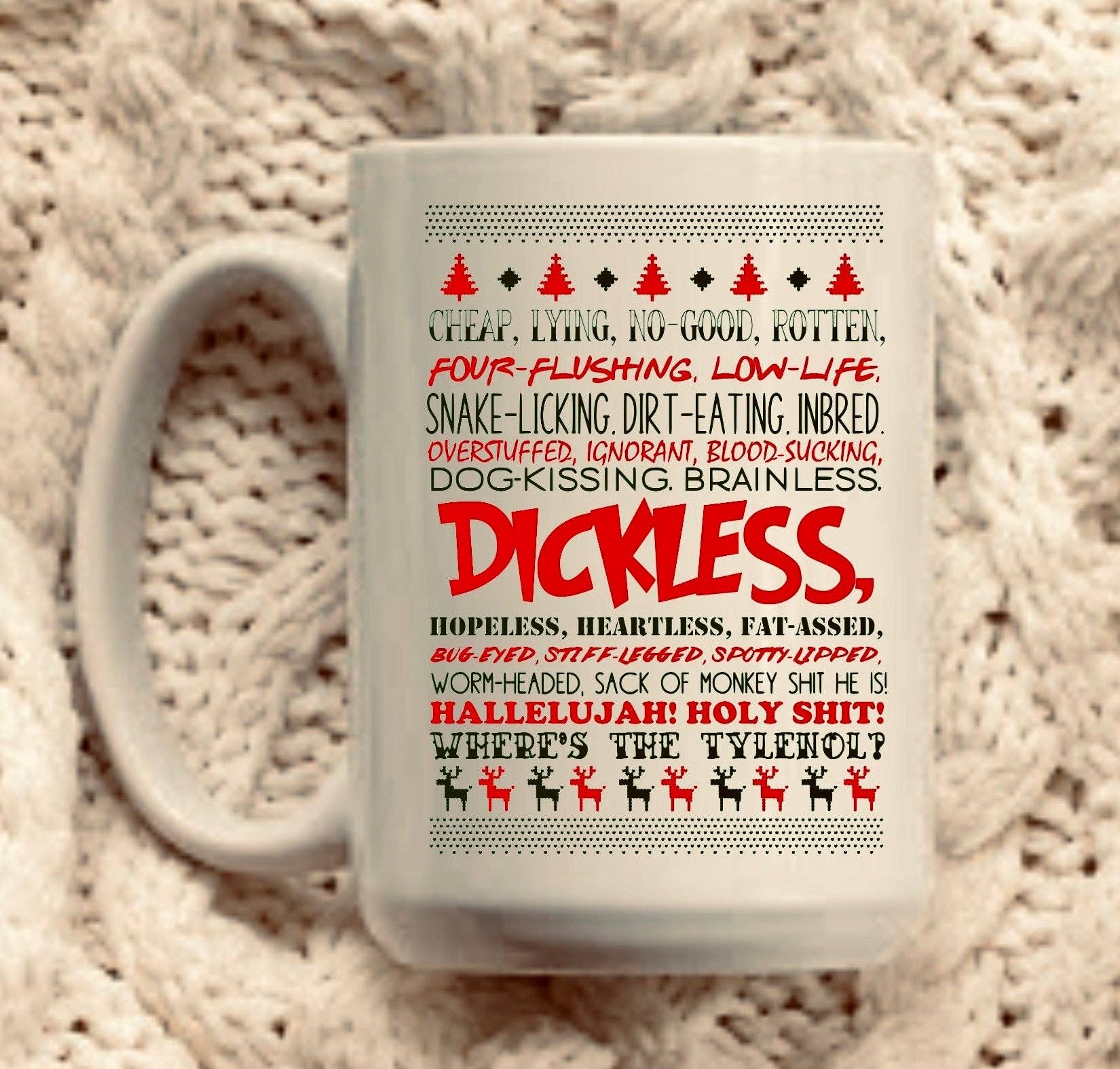 Rustic Girls - Venta al por mayor Taza - Taza Christmas Vacation Dickless