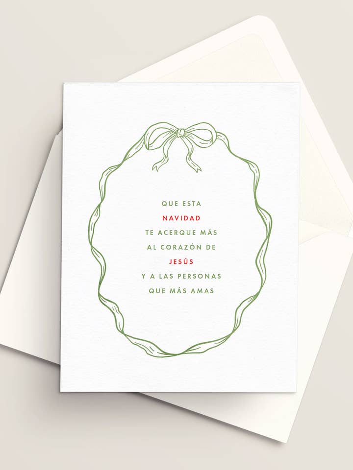 Cerca de Jesus | Tarjeta cristiana | Tarjeta hecha a mano | Tarjeta de fiestas | Tarjetas navideñas | Navidad 2025 | Basada en la fe for wholesale by Vivi Furlong