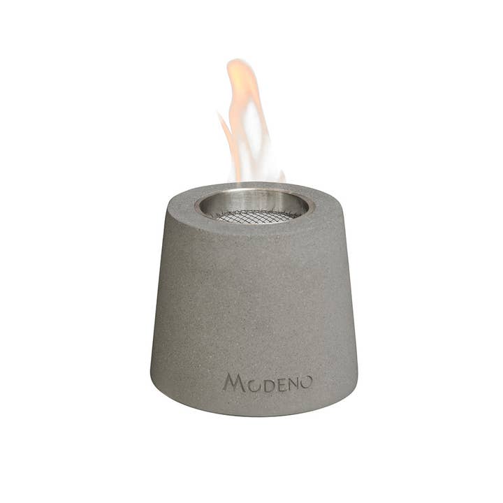 Sol Living - Wholesale Fire Pit - Entta Grey Tabletop Fireplace - 6.3 Inches - Ethanol4