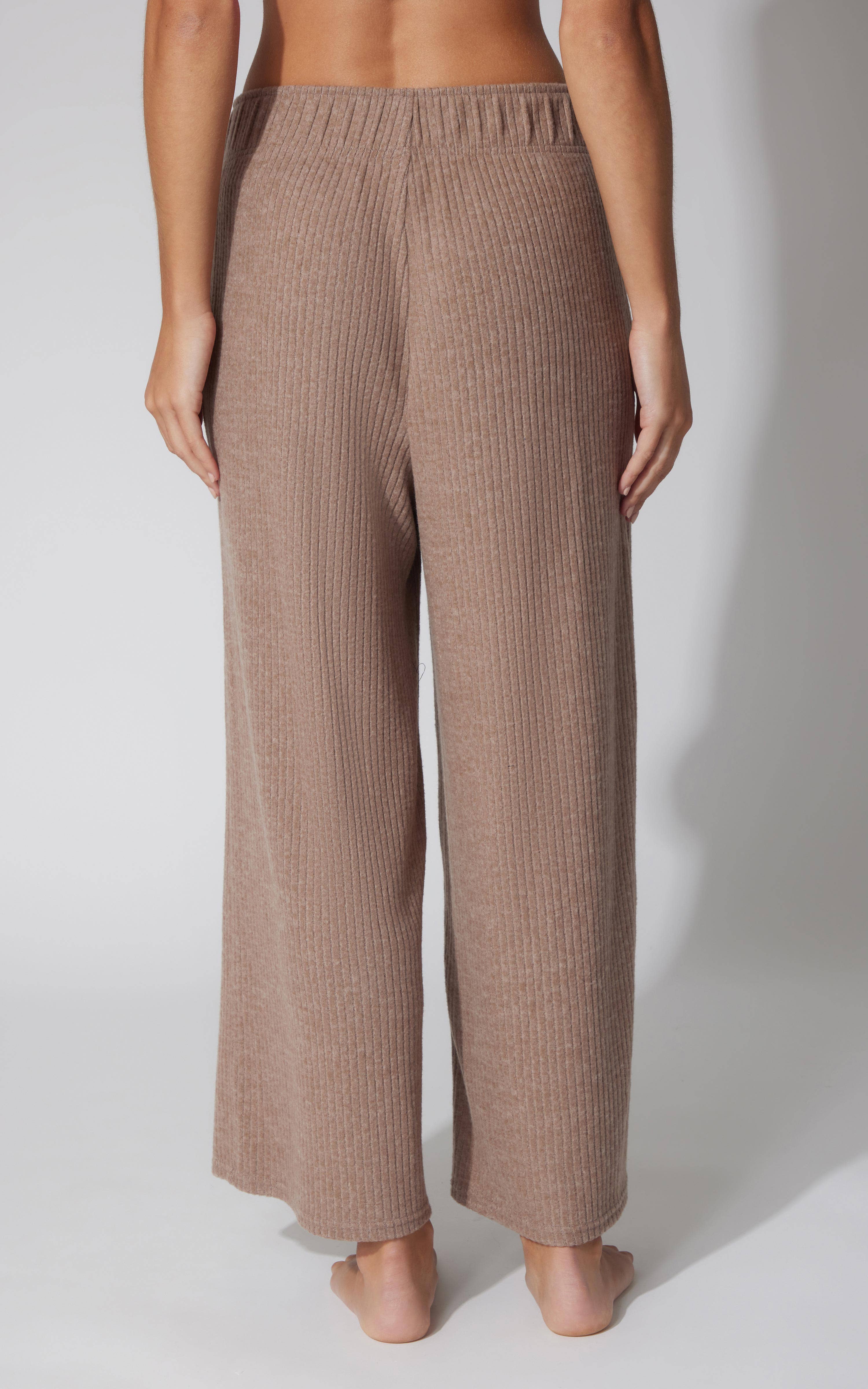 90 Degree by Reflex & Yogalicious - Wholesale Pants - Women's - Women's Rib Knit Everyday Wide Leg Pant with Side Pockets4