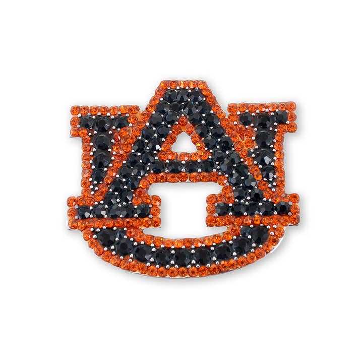 Seasons Jewelry - Wholesale Lapel Pin/Button - Auburn Crystal Logo Pin1
