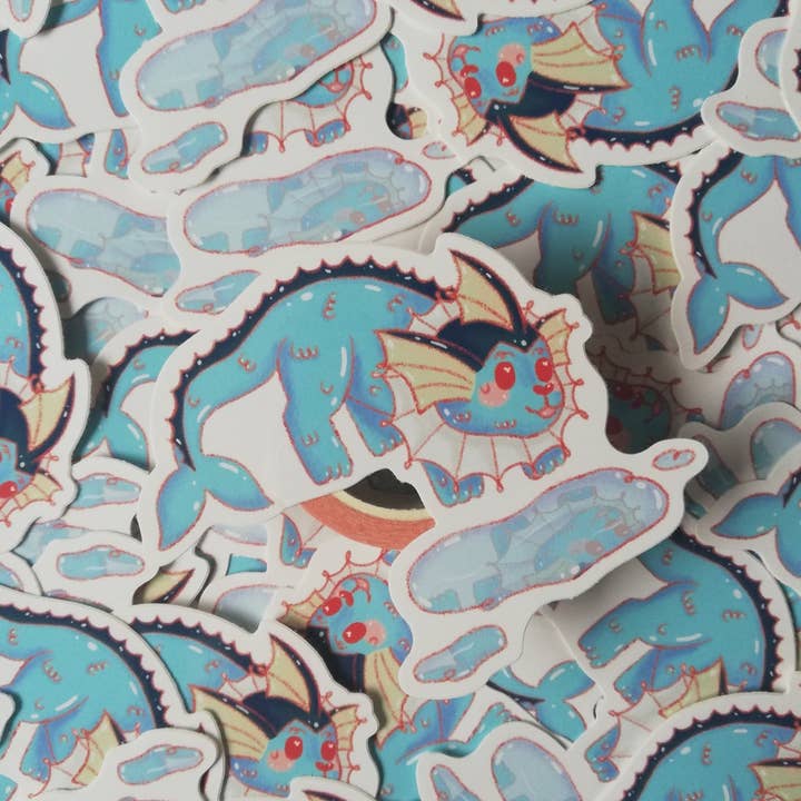 Adesivos de vinil Vaporeon | Adesivos Eeveelution | Eeveelution por atacado de Skizzenfuchs