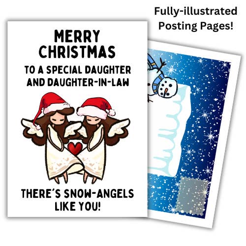 Daughter and Daughter-in-law Christmas Card for wholesale by Bare Cards