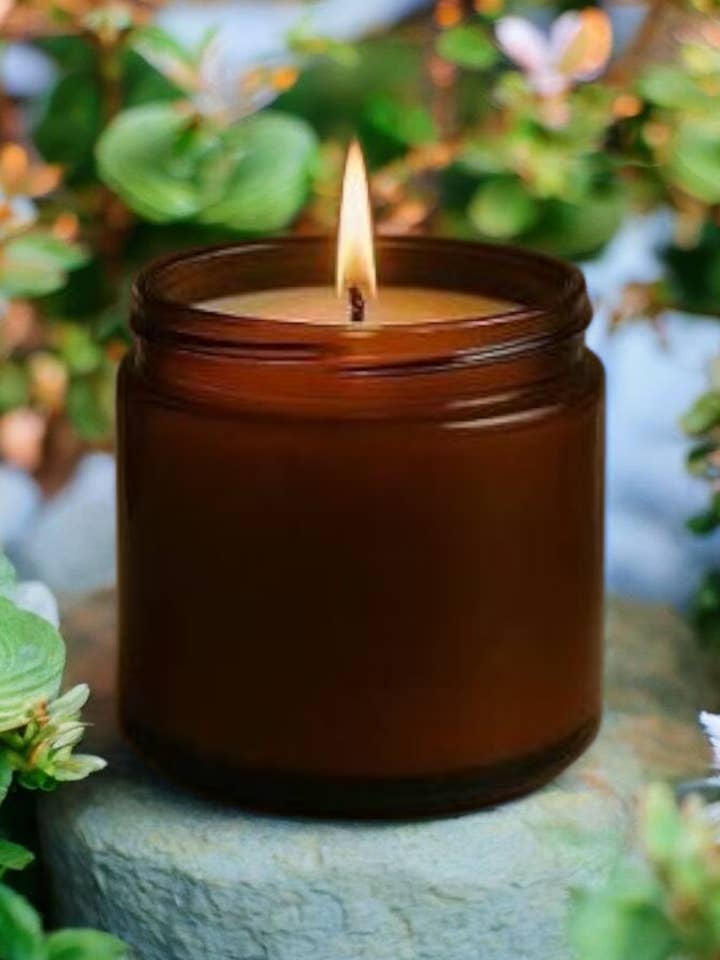 Bougies d'aromathérapie | Coulées à la main | Pots ambrés de 16 oz pour la vente par Wolf Moon Apothecary Tx