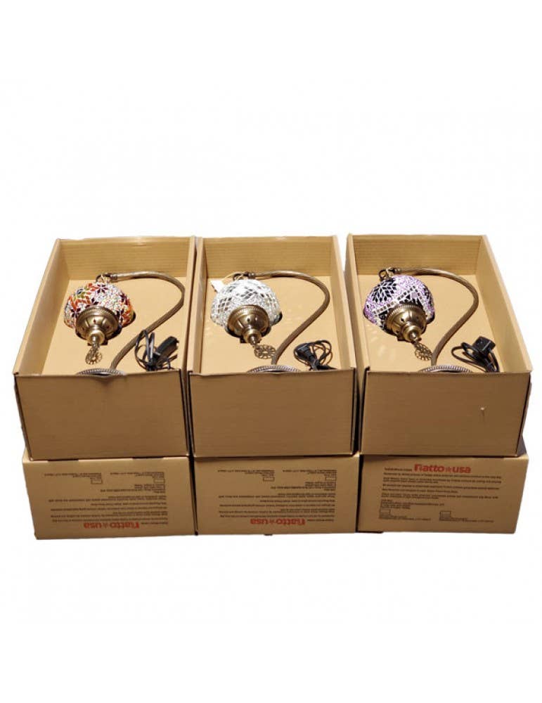 Natto USA - Wholesale Accent/Desk Lamp - Half Heart Table Lamps TLD5 * Pack of 6 assorted*1