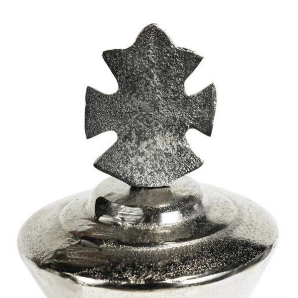 Michael & Philipp Noll e. K. - Wholesale Decorative Figurine - Queen King Horse Silver Chess Figure in Raw Look11