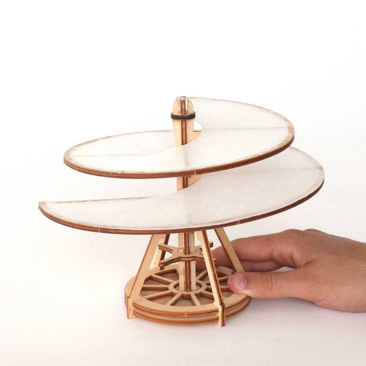 Dahimo - Wholesale DIY Craft Kit - Da Vinci Rotating Aerial Screw - Functional Wooden Model Kit7