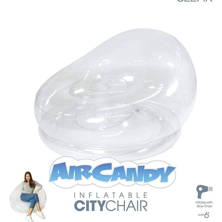 PoolCandy - Wholesale Chair - AirCandy Inflatable Chair - Clear2