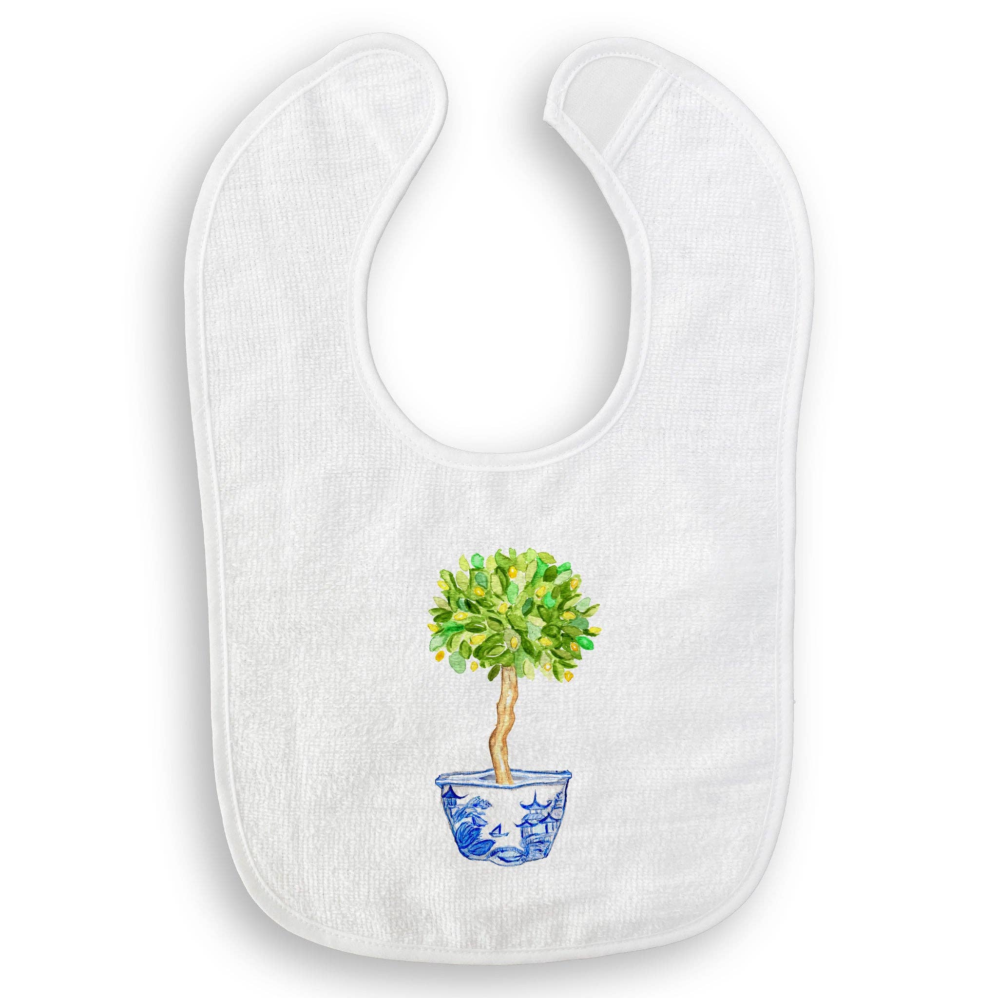 French Graffiti - Vendita all'ingrosso Strofinacci - Ciotola blu e bianca con albero di limone15