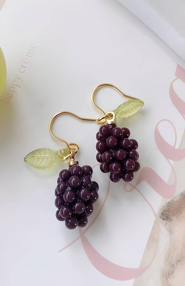 Wild & Free – wholesale Dangle earrings – Pendientes de uva1